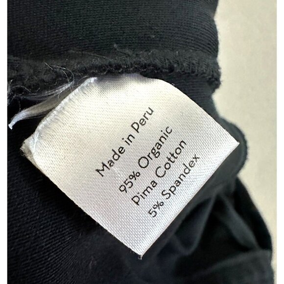 INDIGENOUS Organic Pima Cotton Wrap Jumpsuit Black Fair Trade Retails $148 - Picture 8 of 16